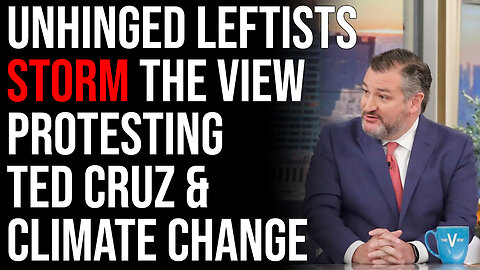 Unhinged Leftists STORM The View Protesting Ted Cruz, Backfiring On Democrats