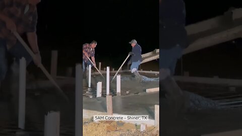 Pouring our concrete house slab! #concrete #concreteslab #napdesign #buildingourownhouse #shinertx