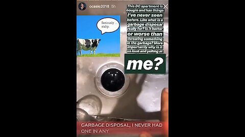 Ocasio Cortez: What's a garbage disposal?