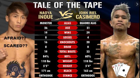 FILIPINO BOXING CHAMPION JOHN RIEL CASIMERO CALLING OUT JAPANESE MONSTER NAOYA INOUE