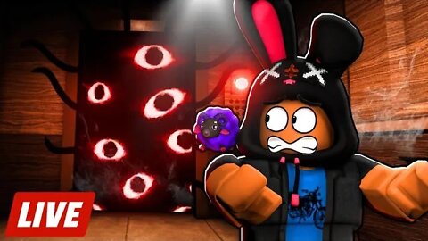 HOJE EU ZERO DOORS COM OS INSCRITOS AO VIVO NO ROBLOX! 😨 #aovivo #live #liveroblox