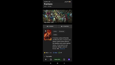 Kantara Movie Got 99 Percent Ratings On Bookmyshow With 50K Plus Votes,