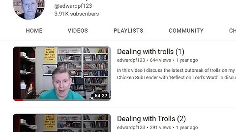 @edwardpf123 on Trolls.:🧌🧌🧌🧌🧌@nothing72347 @FellowshipBibleChurchOrlando @GoodNewsGospel777