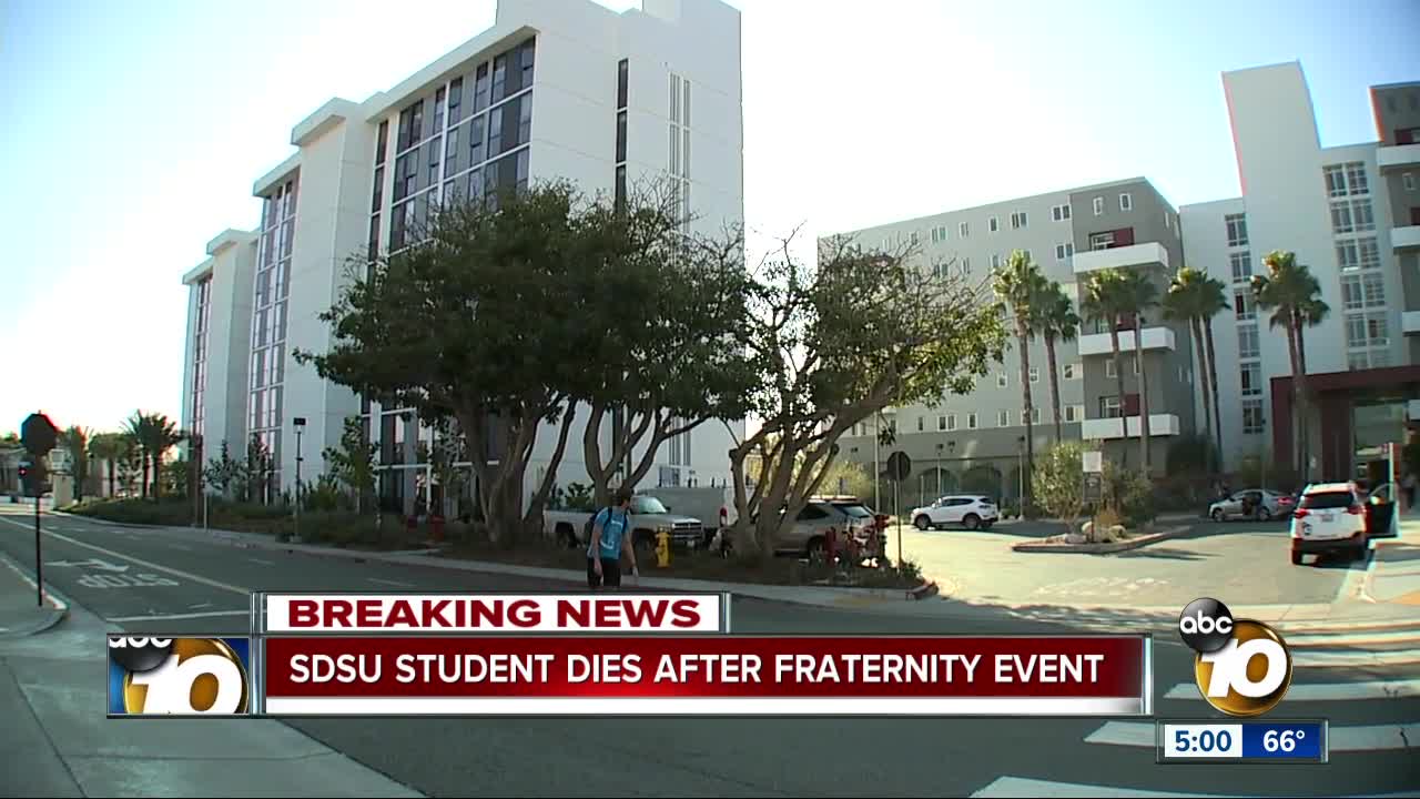 SDSU student dies after fall