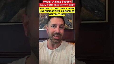 Stock Market Live Stream on YouTube Tonight 7/23! Your Chance to Win $1000!