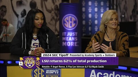 Angel Reese & Kim Mulkey On Creating Chemistry With Superstars | SEC Tip-off Interview | LSU Tigers