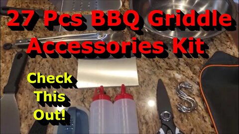 27 Pcs BBQ - Grill - Griddle Accessories Tool Kit - Review