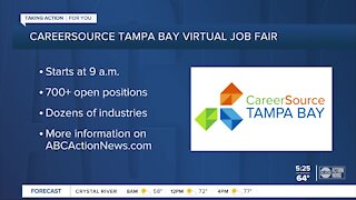 CareerSource Tampa Bay hosting Virtual Job Fair on Wednesday to fill hundreds of openings