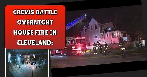 Crews battle overnight house fire in Cleveland: See video from the scene