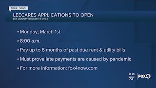 LeeCares applications re-open Monday