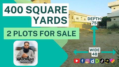 Plot for Sale in Gulshan-e-Maymar Sector Y 400 Square Yards on 70ft Wide Road