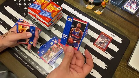 2nd half of the 1991-92 Fleer Basketball Series 2 Jumbo Box break.