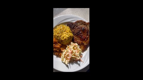 Juicy pork chops and savory rice Inspo.