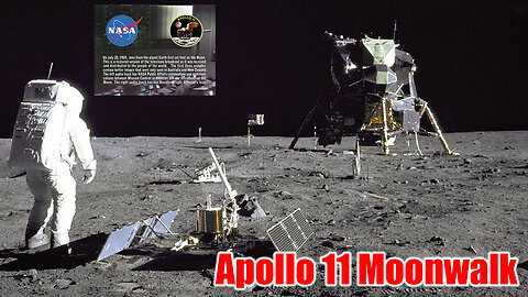 Restored Apollo 11 Moonwalk - Original NASA EVA Mission Video - Walking on the Moon