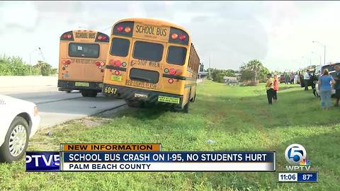 Bak Middle School bus involved on crash on I-95