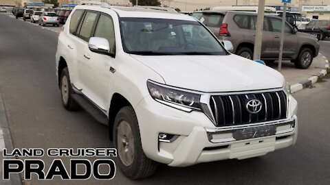 New 2020 Toyota Land Cruiser Prado 3.0 Diesel White Color VX V4 Dubai UAE