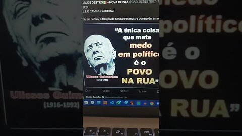 a única coisa que mete medo em político é o povo na rua... Ulisses Guimarães... poisé será?