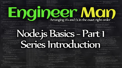 Series Introduction - Node.js Basics Part 1