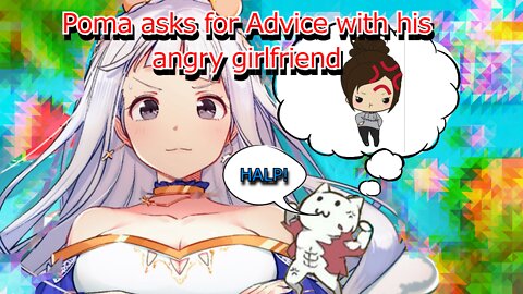 Poma asks Vtuber Shirayuri Lily for dating advice with his angry girlfriend & Poma give their 2cents