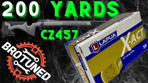 CZ 457 LRP - Lapua X-Act - 200 yards