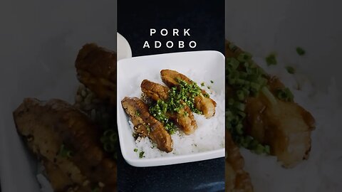 Pork Adobo | Spontaneous Improvised Cooking ASMR #shorts