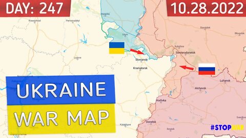 Russia and Ukraine war map 28 October 2022 - 247 day invasion | Military summary latest news today