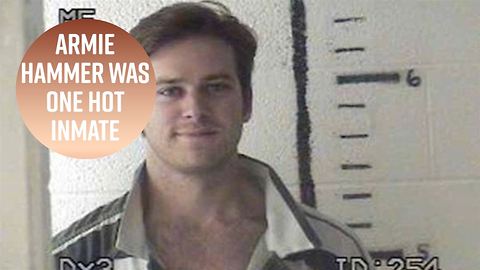 Armie Hammer laughs at his own mugshot