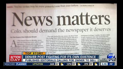 Denver Post editorial asks hedge fund to sell newspaper