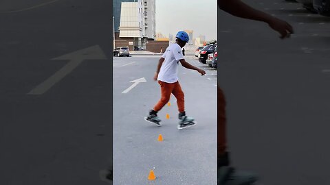 Footwork Slalom #skateweaver #shorts #skating #youtubeshorts