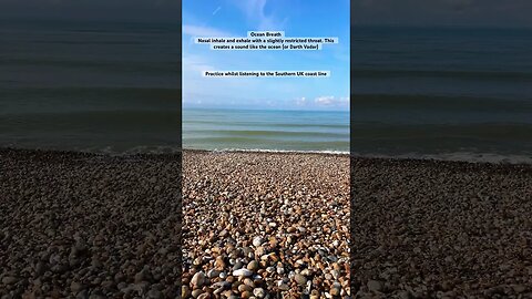 Ocean breathing whilst listening to the Hove coastline #breath #breathwork #mentalhealth #oceanlife