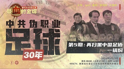 2024/05/25 带血的金牌 中共伪职业足球30年 第5期 - 再扫黑中国足协一锅焖《带血的金牌》 叶钊颖 郝海东 王国栋 Tagomi Lynn #郝海东 #新中国联邦 #NFSC #MilesGuo #CCP≠CHINESE