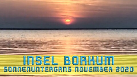 Insel Borkum Sonnenuntergang (November 2020) - 08.11.2020