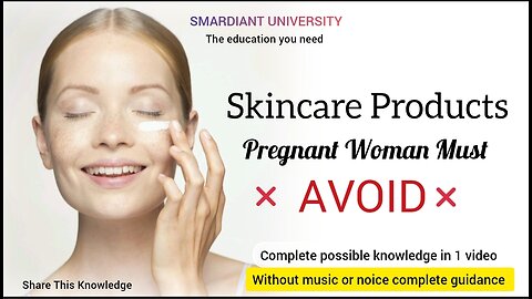 Skincare products, you must avoid during pregnancy. Be careful. #skincareproducts #harmfulproducts