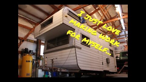 I bought a 1960's canned ham Layton travel trailer!