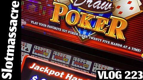 Amazing Roller Coaster Mutli-Line Session! High Limit Video Poker VLOG 223