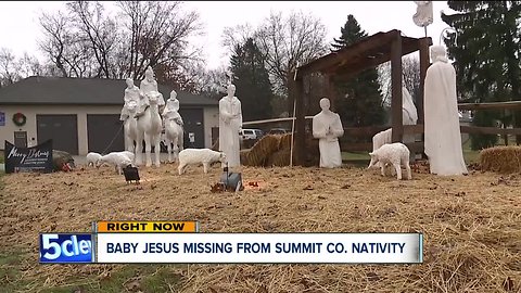 Jesus stolen from beloved Summit County Nativity scene