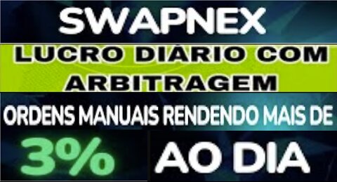 TUTORIAL ARBITRAGEM SWAPNEX - Investimento de $50 | Como Gerar RENDA PASSIVA Na Internet Em 2022