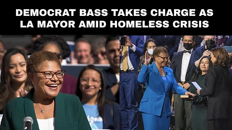 Democrat Bass takes charge as LA mayor amid homeless crisis