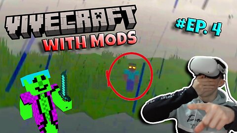 FINDING HEROBRINE IN VR MINECRAFT! - Vivecraft With Mods - Ep 4