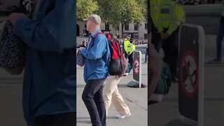 police presence trafalgar Square #london