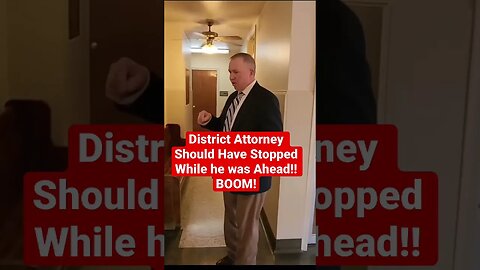 District Attorney Does Not Know Law! #1stamendment #1stamendmentaudits #shorts @LawAndCrimeNews