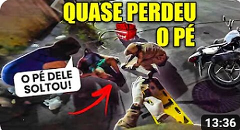 11. ENTREGADOR DE APP QUASE PERDE O PÉ EM COLISÃO DE MOTO 😱 _Cadê o MOTORISTA__