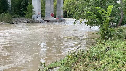 Humber River Toronto water surge