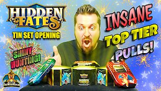 ⭐Insane Pulls⭐ Hidden Fates Tin Set #6 | Shiny Hunting | Pokemon Cards Opening