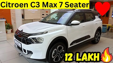 Latest Citroen 7 Seater is Here!❤️|Citroen C3 SUV Max 7 Seater 2023🔥| Full Review| Karan Kumar Cars|