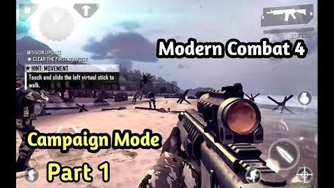 Modern Combat 4 : Zero Hour Gameplay ( Mod APK Unlimited Money )