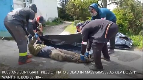 RUSSIANS BURY GIANT PILES OF NATO’S DEAD IN MASS GRAVES AS KIEV DOESN'T WANT THE BODIES (18+)