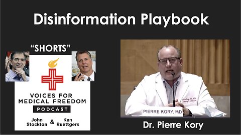 V-Shorts with Dr. Pierre Kory: Disinformation Playbook