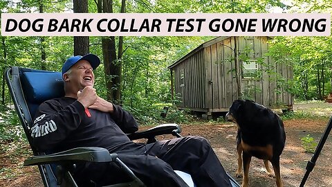 Man tries dog bark collar for a test, June 27th, 2023. Static correction for dogs ,DO NOT TRY THIS.