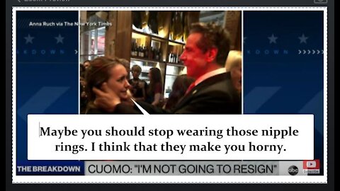 Does Cuomo's Nipple Rings Give His Libido Too Much MOJO When He is Around Pretty Young Ladies?